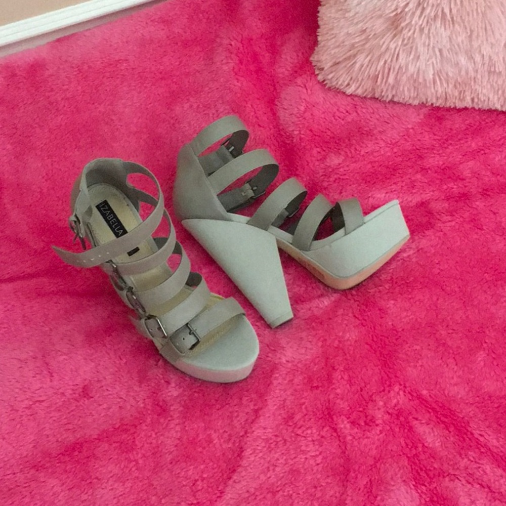 Izabella Rue Buckle Heels-Never Worn